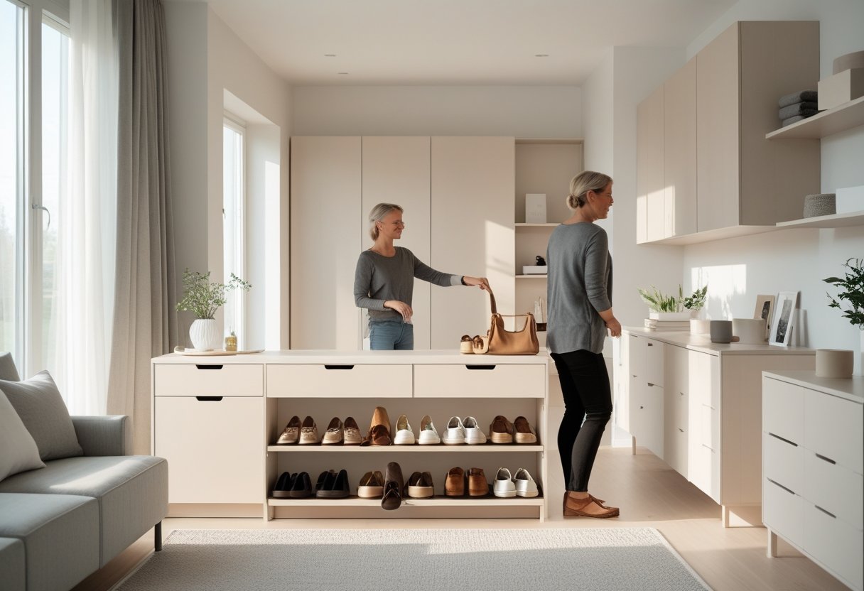 Sådan organiserer du dit hjem med smarte skostativer og skaenke.dk møbler og opbevaring